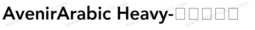 AvenirArabic Heavy字体转换